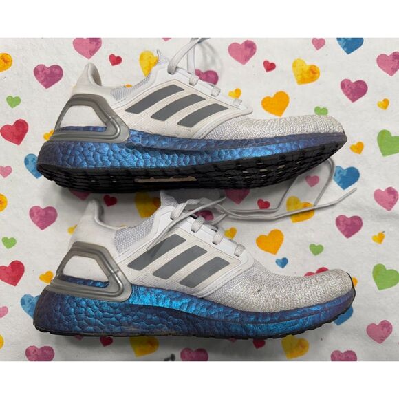 Adidas ISS Ultraboost 20 Iridescent NASA | Women's 8 | Gently Used - Picture 2 of 5